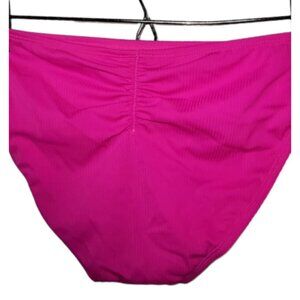 CALIFORNIA WAVES XL Mix&Match Bright Pink Scrunch Bikini Bathing Suit Bottom NWT